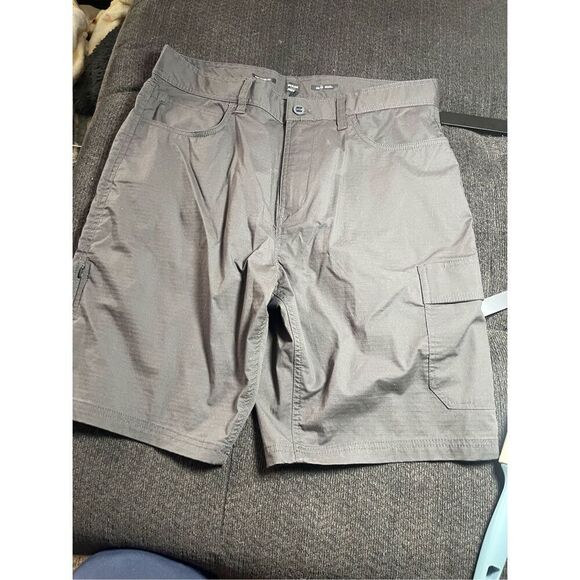 prAna Mens Gray Standard Fit Cargo Shorts Size 35/10 - Picture 13 of 13